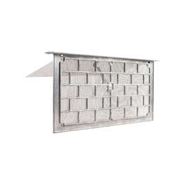 Master Flow LW1L Foundation Vent, 50 sq-in Net Free Ventilating Area, Aluminum