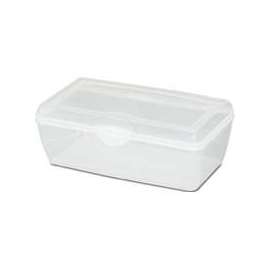 Sterilite 18058606 Storage Box, 6 qt Capacity, Plastic, Clear