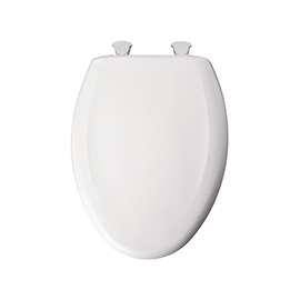 Mayfair 120SLOW-000 Toilet Seat, Elongated, Plastic, White
