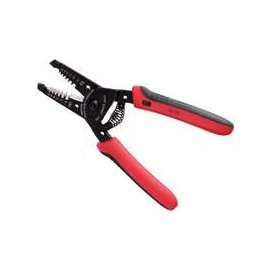 GB GS-355 Wire Stripper, 10 to 20 AWG Cutting, Solid, Stranded Wire, Cushion-Grip Red Handle
