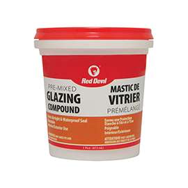 Red Devil 00139CA Glazing Compound, Off-White, 1 pt Tub