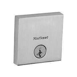 Kwikset 258SQT-15 Single-Cylinder Deadbolt, Zinc, Satin Nickel