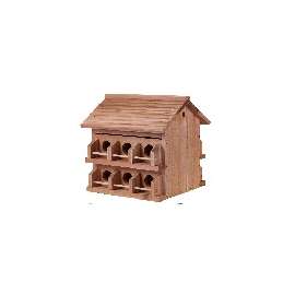 HEATH M-12DP Bird House, Cedar/Redwood, Brown