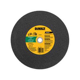DeWALT DW8024 Cutting Wheel, Silicone Carbide, 14 in Dia