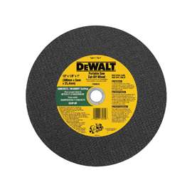 DeWALT DW8026 Cut-Off Wheel, Coarse, Silicone Carbide, 12 in Dia