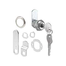 Defender Security U 9941KA Cam Lock, Y11 Yale Keyway, Keyed Lock, Stainless Steel, Chrome