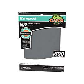 Gator 4471 Sanding Sheet, 600-Grit, Ultra Fine, Silicone Carbide