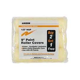 Linzer RS1443 Paint Roller Cover, All Paints, Stains Paint, 1/2 in Thick Nap