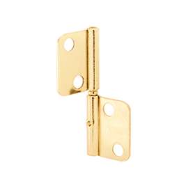 Prime-Line N 6835 Bi-Fold, Non-Mortise Shutter Door Hinge, Steel, Brass
