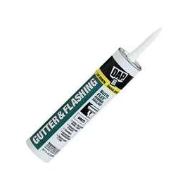 DAP BUTYL-FLEX 18188 Gutter and Flashing Sealant, Strong Solvent, Gray, 10.1 fl-oz Cartridge