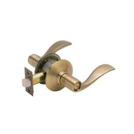 Schlage Accent F40 ACC 609 Privacy Lever, 2 Grade, Brass, Antique Brass