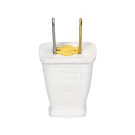 Eaton Wiring Devices SA540W Polarized, Spring Action Electrical Plug, 125 V, 15 A, Thermoplastic