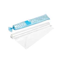Polytarp 01-0026 Light Duty Polyfilm, 1.1 mil T, 102 in W x 59 ft L, Clear, Polyethylene