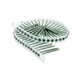 SENCO 08D300W Collated Deck Screw, #2 Drive, Type 17 Point, Flat Head