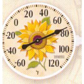 6" Thermometer Sunflowr
