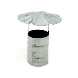 Billy Penn 8100 Chimney Hood, 3 in Dia, Galvanized Steel