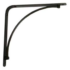 6"BLK STL Shelf Bracket