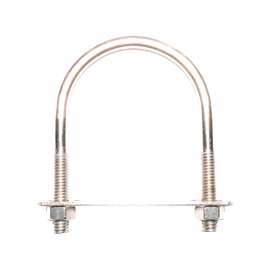 ProSource U-Bolt, Stainless Steel, 2-1/2 In Inside, 3-1/2 In L X 3-3/4 In W