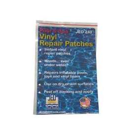 JED Pool Tools 35-240 Pressure-Sensitive Repair Patch, For Pools, Toys, Vinyl Liners