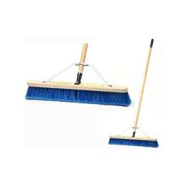 Simple Spaces Push Broom With Brace, 24 In, Polypropylene