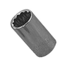 Vulcan Socket, 1/2 In Drive, 16 Mm, 12 Point, Chrome Vanadium Steel, Chrome
