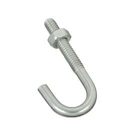 National Hardware 2195BC Series 232884 J-Bolt, 1/4 in Thread, 1.31 in L Thread, Steel, Zinc