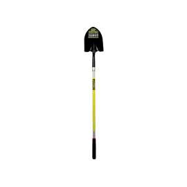 Structron S600 Safety Series 49750 Shovel, 11-1/2 in L x 9-1/2 in W Blade, Fiberglass Handle