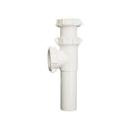 Plumb Pak PP20668 Master End Outlet and Tailpiece, 1-1/2 in Run, Slip Joint Run Connection, 1-1/2 in Branch, White