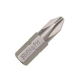 IRWIN 92019 Insert Bit, #3 Drive, Phillips Drive, 1/4 in Shank, Hex Shank, S2 Steel