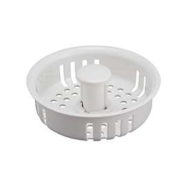 Plumb Pak PP2082026 Basket Strainer with Adjustable Post, 3.02 in Dia, Plastic
