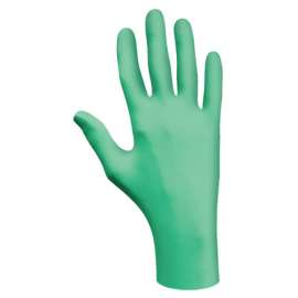 Disposable Natural Rubber Latex Gloves, Lightly Powdered, 5 mil, Large, Green