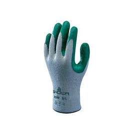 Atlas Fit 350 Nitrile-Coated Gloves, Large, Gray/Green