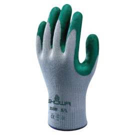 Atlas Fit 350 Nitrile-Coated Gloves, Small, Gray/Green