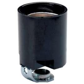 15A BLK Fixture Socket