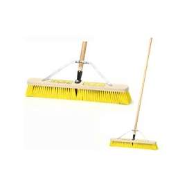 Simple Spaces Push Broom With Brace, 24 In, Polypropylene