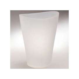 Rubbermaid SpaWorks FG290200CLR Vanity Waste Basket, 9 qt Capacity, Plastic, Clear