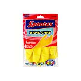 Spontex 69982 Extra-Flexible Protector Gloves, M, Yellow, Latex