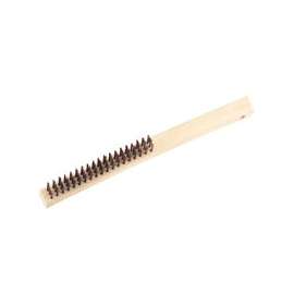 ProSource Wire Brush, Steel Trim, Hardwood Handle