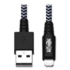 Apple Lightning to USB Cable, 6 ft, Black/White