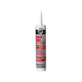 DAP KWIK SEAL ULTRA 18899 Siliconized Sealant, Biscuit, 10.1 oz Cartridge