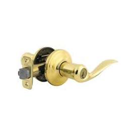 Kwikset Signature Series 740TNL3SMTCP Entry Lever Lockset, Keyed Key, 2 Grade, Polished Brass
