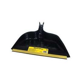Simple Spaces Snap-On Dust Pan, 14 In W, Rubber Edge, For Use With Broom