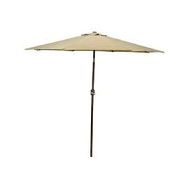 Seasonal Trends Essential Crank Umbrella, 5.7 In W X 5.7 In H, Taupe