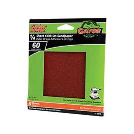 Gator 4075 Sanding Sheet, 60-Grit, Aluminum Oxide
