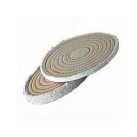Dico 527-40-6 Buffing Wheel, 6 in Dia, Spiral Sewn Cotton