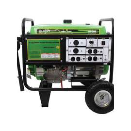 LIFAN ES8100-E Portable Generator, 7500 W, 120 VAC, 12 VDC, Electric, Recoil Start, 4-Stroke OHV Engine
