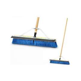 Simple Spaces Push Broom With Brace, 24 In, Polypropylene