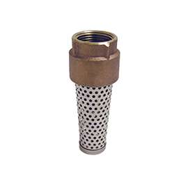 DECKO 99494/FVNL150BS Foot Valve, 1-1/2 in, 200 psi, Brass