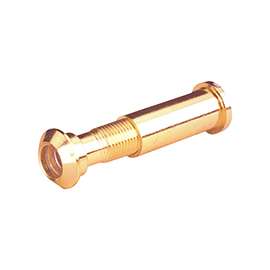 Defender Security U 9895 Door Viewer, 160 deg Viewing Angle, 1-5/16 to 2-1/8 in Thick Door, Brass