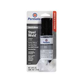 Permatex 84109 2-Part, High-Strength Epoxy, Gray, 0.84 oz Syringe